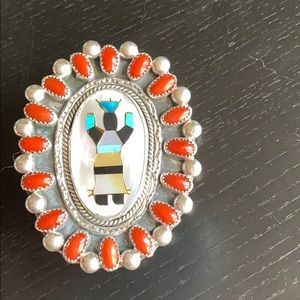 Belt buckle.  Concho.